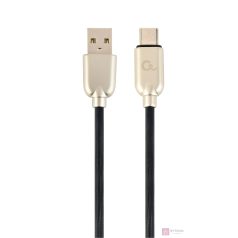   Gembird Premium rubber Type-C USB charging and data cable, 2m, white