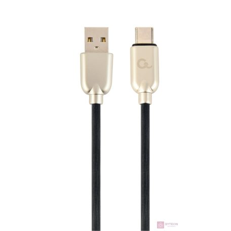 Gembird Premium rubber Type-C USB charging and data cable, 2m, white