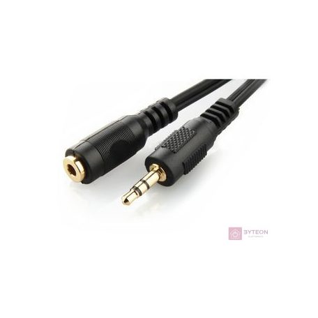 Gembird Jack stereo 3,5mm M/F audio kábel hosszabbító 5m fekete