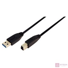 LogiLink USB 3.0 A -> USB 3.0 B M/M adatkábel 1m fekete
