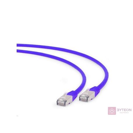 Gembird RJ45 CAT6A FTP M/M adatkábel 0.5m szürke LSZH