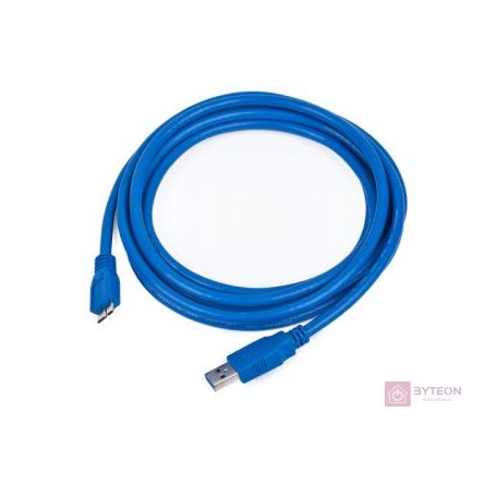 Gembird USB 3.0 A -> USB 3.0 micro B M/M adatkábel 1.8m fekete