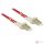 Delock LC M/M optikai fiber kábel 3m Multimode OM4 piros