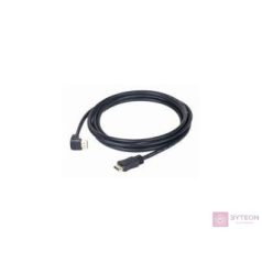 Gembird HDMI M/M video jelkábel 3m egyenes/90° le fekete