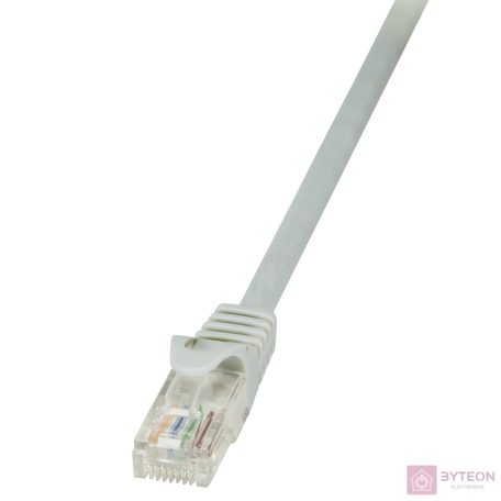 LogiLink RJ45 CAT6 UTP M/M adatkábel 1m AWG24 szürke