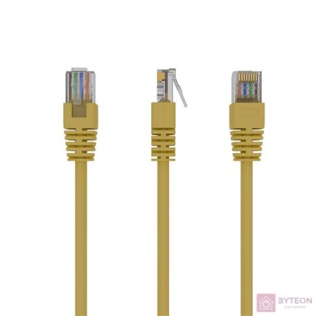 Gembird RJ45 CAT5e UTP M/M adatkábel 0.5m sárga