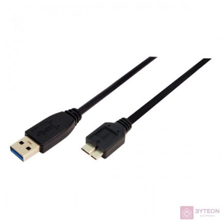 LogiLink USB 3.0 A -> USB 3.0 micro B M/M adatkábel 3m fekete