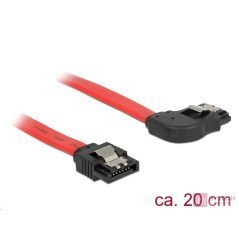 Delock SATA 3 F/F adatkábel 0.2m piros egyenes/90° jobb