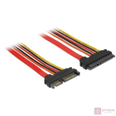 Delock SATA 22pin M/F adatkábel hosszabbító 0.5m