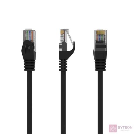 Gembird RJ45 CAT6 UTP M/M adatkábel 1m fekete