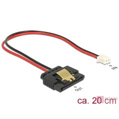 Delock Pinheader 2pin -> SATA Power 15pin F/F tápkábel 0.2m 5V   Delock Pinheader 2pin -> SATA Power 15pin F/F tápkábel 0.2m 5V