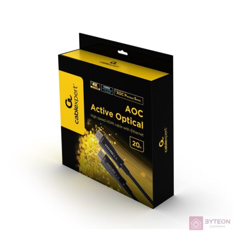 Gembird Active Optical (AOC) High speed HDMI cable with Ethernet, premium, 20m