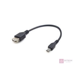   Gembird USB A -> USB micro B F/M adatkábel 0.15m OTG fekete
