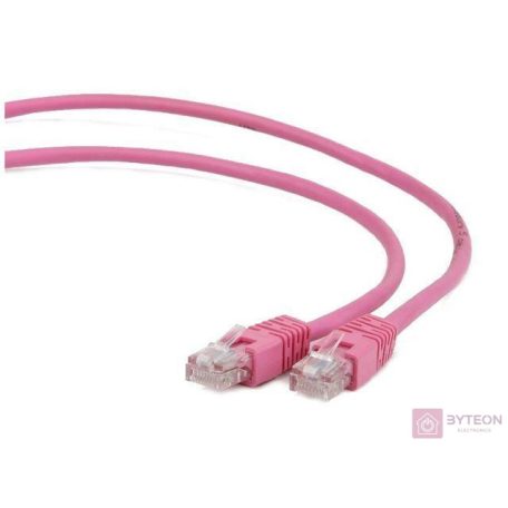 Gembird RJ45 CAT5e UTP M/M adatkábel 0.5m rózsaszín