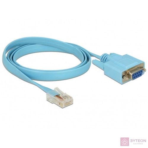 Delock Serial RS-232 -> Serial RS-232 RJ45 F/M adatkábel 1m kék