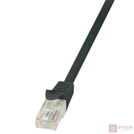 LogiLink RJ45 CAT6 UTP M/M adatkábel 0.5m AWG24 fekete
