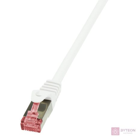LogiLink RJ45 CAT6 SFTP M/M adatkábel 0.5m AWG27 fehér