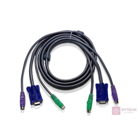 Aten PS/2 VGA KVM kábel 2m