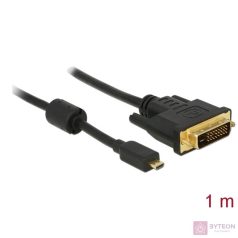   Delock HDMI micro D -> DVI-D M/M video jelkábel 1m fekete