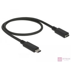 Delock USB C M/F adatkábel hosszabbító 2m fekete