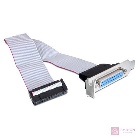Delock Parallel pinheader -> Parallel IEEE-1284 hátlapi kivezetés Low Profile DB-25