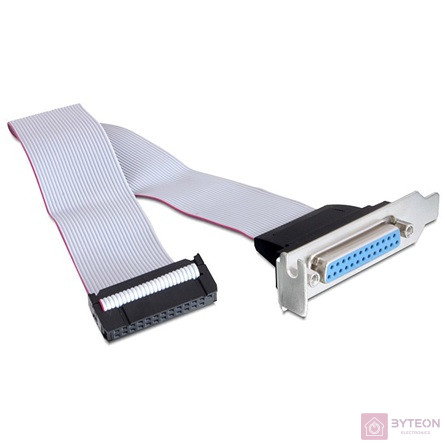 Delock Parallel pinheader -> Parallel IEEE-1284 hátlapi kivezetés Low Profile DB-25