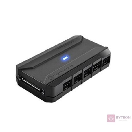 Thermaltake 1db SATA Power -> 10db Power 3pin PWM M/M hub fekete