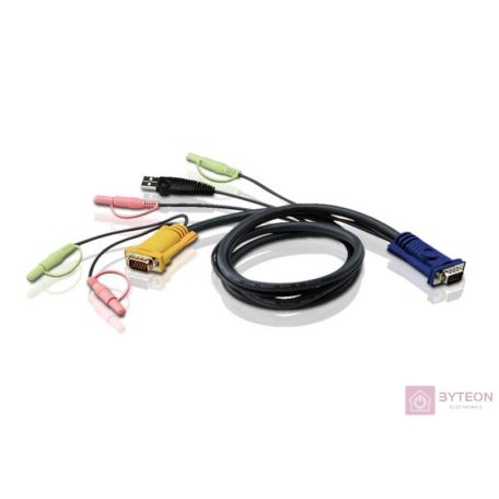 Aten USB A VGA KVM kábel 5m