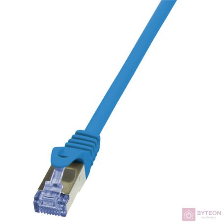 LogiLink RJ45 CAT6A S/FTP M/M adatkábel 3m AWG26 kék