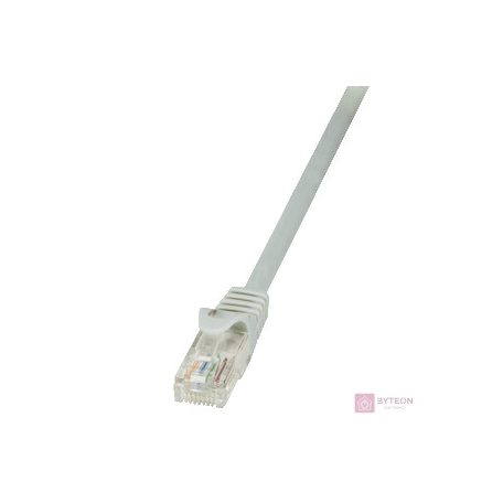 LogiLink RJ45 CAT6 UTP M/M adatkábel 0.5m AWG24 szürke