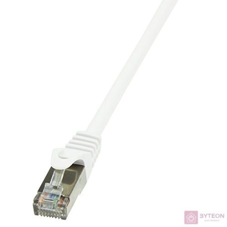 LogiLink RJ45 CAT6 F/UTP M/M adatkábel 5m AWG26 fehér