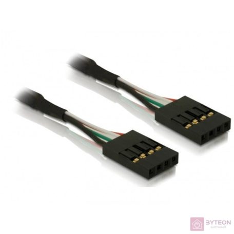 Delock USB Pinheader 4pin F/F adatkábel 0.4m