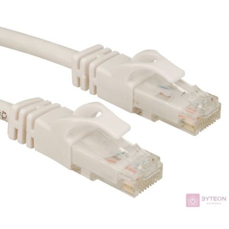 LogiLink RJ45 CAT6 UTP M/M adatkábel 15m AWG24 fehér