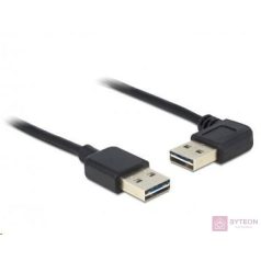 Delock Easy-USB M/M adatkábel 0.5m fekete egyenes/90°
