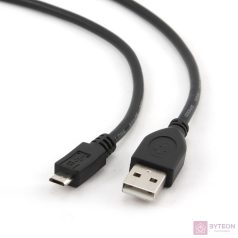   Gembird USB 2.0 A -> USB 2.0 micro B M/M adatkábel 0.1m fekete