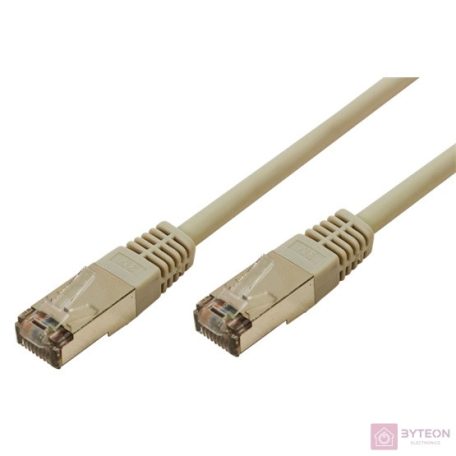 LogiLink RJ45 CAT6 F/UTP M/M adatkábel 1m AWG26 szürke