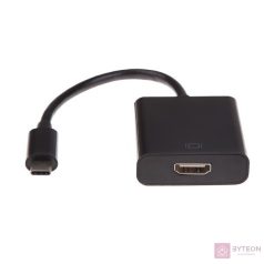 Gembird USB-C -> HDMI M/F adapter 0.15m fekete