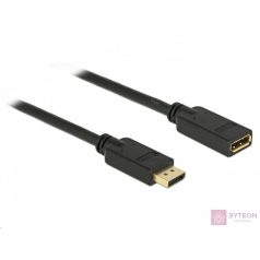   Delock DisplayPort 1.2 M/F video jelkábel hosszabbító 15m fekete