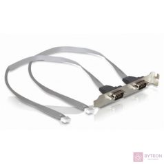   Delock 2db Serial pinheader 2mm -> 2db Serial RS-232 F/M hátlapi kivezetés 0.3m