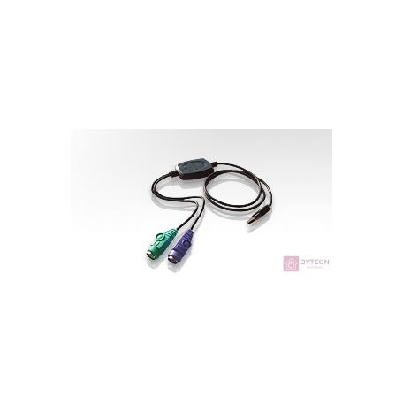 Aten USB A -> 2db PS/2 M/F adapter hosszabbító 0.9m