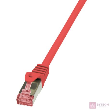 LogiLink RJ45 CAT6 SFTP M/M adatkábel 1m AWG27 piros