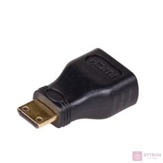 Akyga AK-AD-04 HDMI mini C -> HDMI M/F adapter fekete