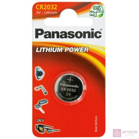 Panasonic Lithium Power gomb (CR2032) 220mAh Li-ion elem 1db Blister