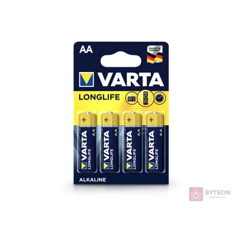 Varta Longlife 1.5V AA alkáli elem 4db