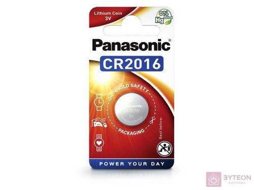 Panasonic Lithium Power Li-ion gomb (CR2016) 90mAh elem 1db Blister