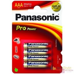 Panasonic Pro Power alkáli AAA (R03) elem 4db Blister