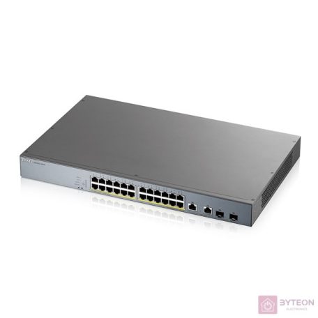 ZyXEL GS1350-26HP 24-port GbE Smart Managed PoE Switch with GbE Uplink
