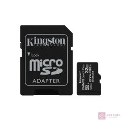   Kingston 32GB microSDHC Canvas Select Plus 100R A1 C10 Card + adapterrel