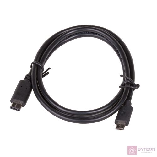 Akyga AK-USB-16 microUSB - USB Type-C cable 1m Black