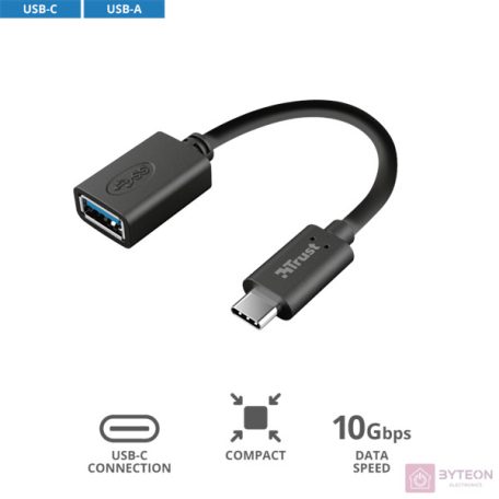 Trust USB-C to USB3.0 Converter adapter Black